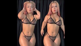 Nicegurll tecnificando su cuerpo en lencería para divertirse