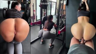 Un entrenador personal entrenará a su clienta Isabelle Endoware en el gimnasio