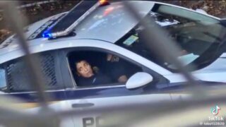 Una pareja de policías estaban desnudos dentro del auto