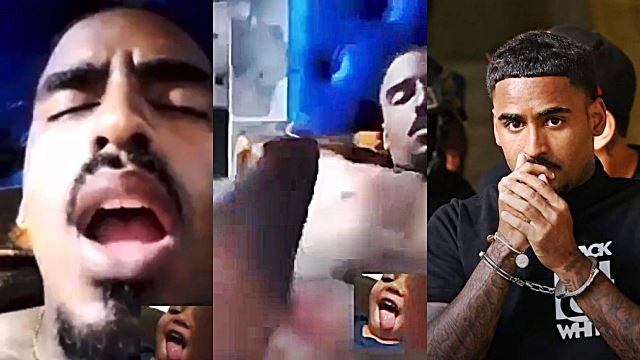 Una personita tiembla y prueba su esperma.